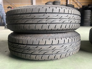 バリ山145/80R13 75S　鉄ホイール・激安!!2本セット価格 1086