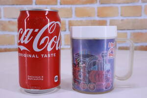 レトロ! ディズニーランド 5周年記念 コカ・コーラ プラスチック製 コップ マグカップ I feel Coke ディズニー 傷み汚れあり■(F8925)