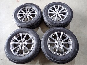 YS14481【送料無料215/65R16】アルファード ヴェルファイア等 2023年製 中古スタッドレス ▼16×6.5J 114.3/5H ET38▼1円スタート