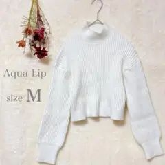 Aqua Lip アクアリップ ニットセーター タートルネック クロップド丈