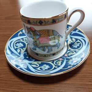 ウェッジウッド　ブルーエレファント　ハミングバード　エスプレッソ用　カップアンドソーサー　WEDGWOOD BLUE ELEPHANT HUMMING BIRDS