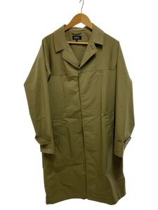 A.P.C.◆ステンカラーコート/S/コットン/KHK/無地/24193-1-20791