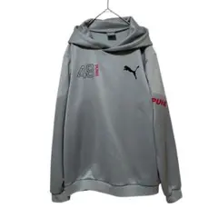 【Puma 】プーマ パーカー フード付き グレー XL トレーニングウェア