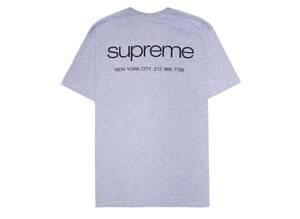 新品 Supreme Nyc Tee Heather Grey 2023FW XLサイズ 新品未使用 グレー　Tシャツ