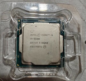 Intel Core i5 8600 SR3X0 3.1GHz 動作確認済み