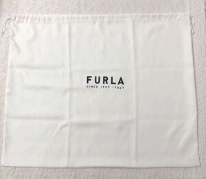 フルラ「FURLA」バッグ保存袋 (4140) 正規品 付属品 内袋 布袋 巾着袋 布製 ホワイト 59×49cm 大きめ 特大サイズ