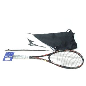 116 mizuno/ミズノ SCUD PRO-R ブラック 軟式用テニスラケット サイズ：0U ※中古