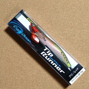 クレイジーオーシャン　ティップランナー3.5号　#02 アジ/レッド　30ｇ　未使用品　ティップランエギング