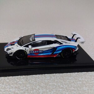 LB特注 1/64 LB★WORKS ランボルギーニ アヴェンタドール 2.0 マルティーニ LB-WORKS LIBERTY WALK LP 700-4 AVENTADOR MARTINI