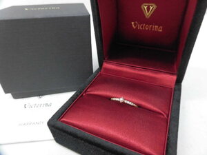 Victorina ビクトリーナ K10 パール ダイヤモンド リング 指輪 10金 ゴールド 金 1.07g 真珠 Pearl Diamond Ring アクセサリー RI-6 9号