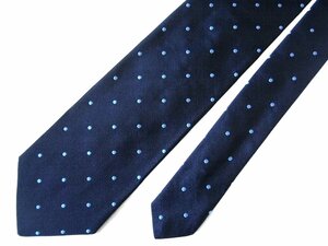 新品 [送料込み] ブルックスブラザーズ Brooks Brothers ネイビー地 Dot Rep Tie ブルー ドット ネクタイ Silk 100% 米国製