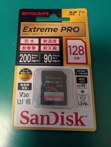 新品未開封　新品 SanDisk Extreme PRO SDSDXXD-128G-JOJCP （128GB）SDXCメモリーカード