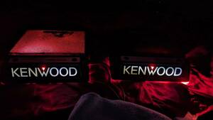 KENWOOD　ケンウッド　スピーカー　カバー　イルミ　当時物　街道レーサー　前夜祭　昭和　バレンタイン　