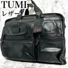 良品 TUMI オールレザー ビジネスバッグ A4 通勤 PC ブリーフ トゥミ