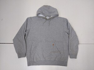 2．カーハート Carhartt Loose fit ヘビーオンス 厚手 ヘビーウェイト 裏起毛 スウェット パーカー プルオーバー メンズXL グレーy907