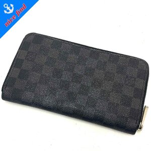 ◆ルイ ヴィトン LOUIS VUITTON◆ダミエ・グラフィット ジッピー・オーガナイザー N63077 長財布 レザー レディース メンズ ウォレット