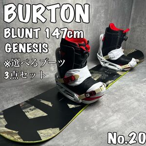 BURTON BLUNT 147cm GENESIS メンズ　スノーボードセット