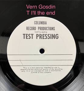 LP TEST PRESSING（Masterfonics）【Vern Gosdin：Till The End】ヴァーン・ゴスディン（プロモ 見本盤 Promotional Copy）