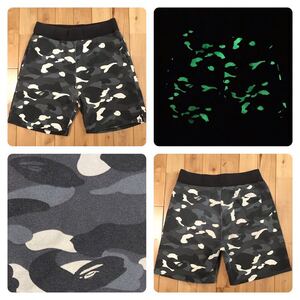 ★蓄光★ City camo スウェット ハーフパンツ Lサイズ ショーツ a bathing ape BAPE sweat shorts エイプ ベイプ アベイシングエイプ o506