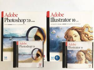 Adobe Illustrator 10.0 Photoshop 7.0 Macintosh Mac セットで シリアル CG グラフィック デザイン 画像編集 写真編集