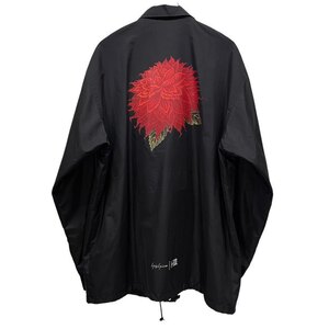 Yohji Yamamoto Pour Homme × NEW ERA 【men4244I】 23SS DAHLIA COACH JACKET ダリアプリントコーチジャケット 花 ブルゾン Archive AR