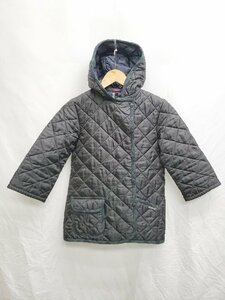 ◇ LAVENHAM×earth music&ecology キルティング 七分袖 コート サイズS ブラック レディース P