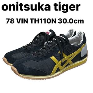 未使用品　希少品！onitsuka tiger オニツカタイガー カリフォルニア 78 VIN TH110N ブラック 大きいサイズ 30.0cm レースアップスニーカー