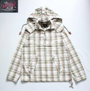 USA製【 WOOLRICH WOOLEN MILLS ウールリッチ 】チェック コットン アノラック パーカー S ジャケット ネペンテス取扱 プルオーバー