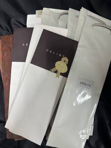 【14】ネクタイ用 紙袋 まとめ売り CELINE/ARMANI/ETRO