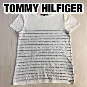 TOMMY HILFIGER トミーヒルフィガー S ホワイト スパンコール