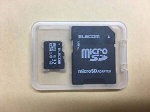 MicroSD　32GB　Elecom　クラス10　UHS-Ⅰ　マイクロSD　エレコム