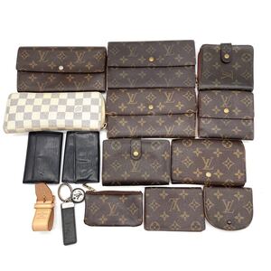 1円 まとめ売り LOUIS VUITTON ルイヴィトン モノグラム ダミエ 財布 小物 15点セット 310