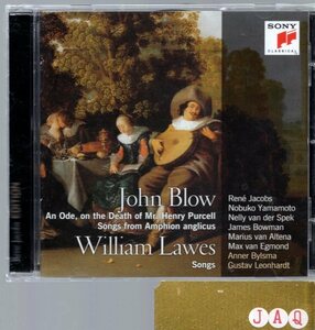 John Blow: An Ode, on the Death of Mr. Purcell; William Lawes: Songs Ren Jacobs / Gustav Leonhardt