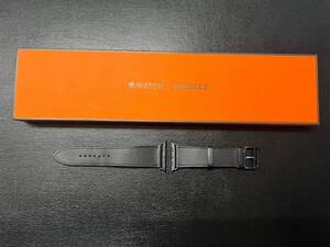 HERMES　エルメス　アップルウォッチ　クロ革ベルト　　カラー：ブラック　42/44/46ｍｍ対応　中古美品（2561）