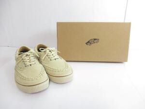 未使用 バンズ VANS エラ レザー スエード スリッポン V95CF 27.5cm ベージュ メンズ