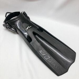 GULL フィン S 22~25cm 片方のみ ドライスーツ専用 MANTIS DRY FIN スプリング付き ブラック 黒 ガル 1018B-24