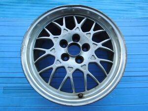 BBS 16インチ アルミホイール 16×6.5J 5穴 PCD100 +55 FORGED JUNK ジャンク② TI57