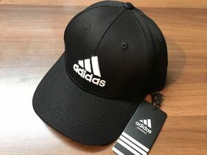 アディダス キャップ adidas Cap BLACK ブラック黒帽子 男女用 フリーサイズ白刺繍アディダスゴルフ 