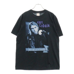 VINTAGE ヴィンテージ 00s Kurt Cobain NOTE TEE カートコバーン ノート フロント プリント Tシャツ 半袖カットソー ネイビー