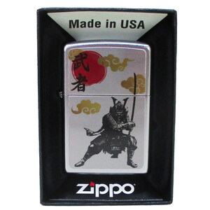 ジッポー オイルライター USA Zippo 和柄シリーズ 武者 SP-KC＆ギフトボックスセット（オイル＋フリント+BOX）/送料無料