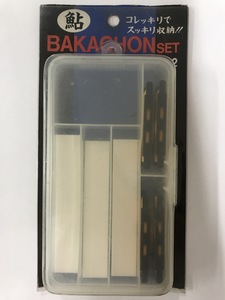 [ 鮎]　ナカジマ　BAKACHON SET　バカチョンセット 目印 小物入れケース 約17.5×9.5×3cm クッション糸巻4ヶ入り 収納 1点 送料無料 a105