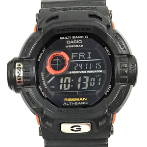 カシオ G-SHOCK ライズマン 電波ソーラー デジタル 腕時計 ブラック メンズ GW-9200GYJ 稼働 CASIOQR121-64