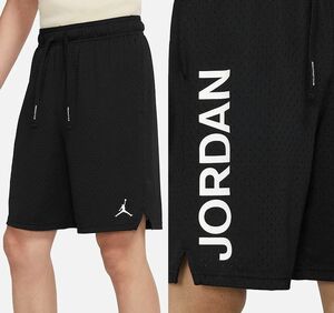 最後 3XL NIKE JORDAN DRI-FIT グラフィック ショート 検 薄手/ひんやり/ツルサラ素材 バスケ パンツ ショーツ バスパン 黒 ブラック 4L