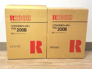 1/258【未使用】リコー リファックスペーパー TYPE200B まとめ４ロール 257mm×75ｍ RICOH