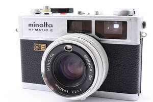 【並品】【訳あり特価】ミノルタ Minolta Hi-Matic E Black レンジファインダー フィルム カメラ 黒 #178