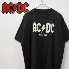 【古着】AC/DC ロック ビッグロゴ バンド Tシャツ L