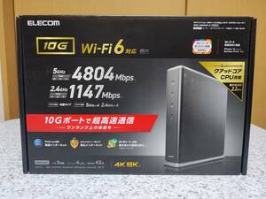 エレコムWi-Fi 6(11ax) 4804+1147Mbps Wi-Fi 10ギガビットルーター WRC-X6000XS-G