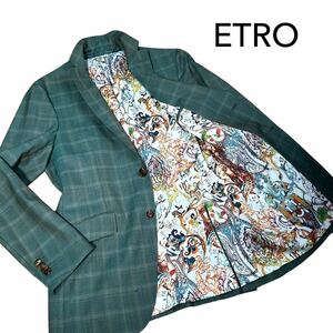 【極上の逸品】未使用◆ ETRO エトロ ◆総裏　テーラード ジャケット2B ブレザー アウター　サイズ 48 L相当