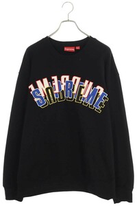 シュプリーム スウェット 21SS Stacked Crewneck サイズ:L スタックドクルーネックスウェット 中古 HJ12