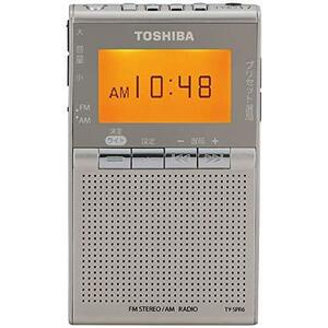 東芝 ワイドFM/AMポケットラジオTOSHIBA TY-SPR6-N(中古品)